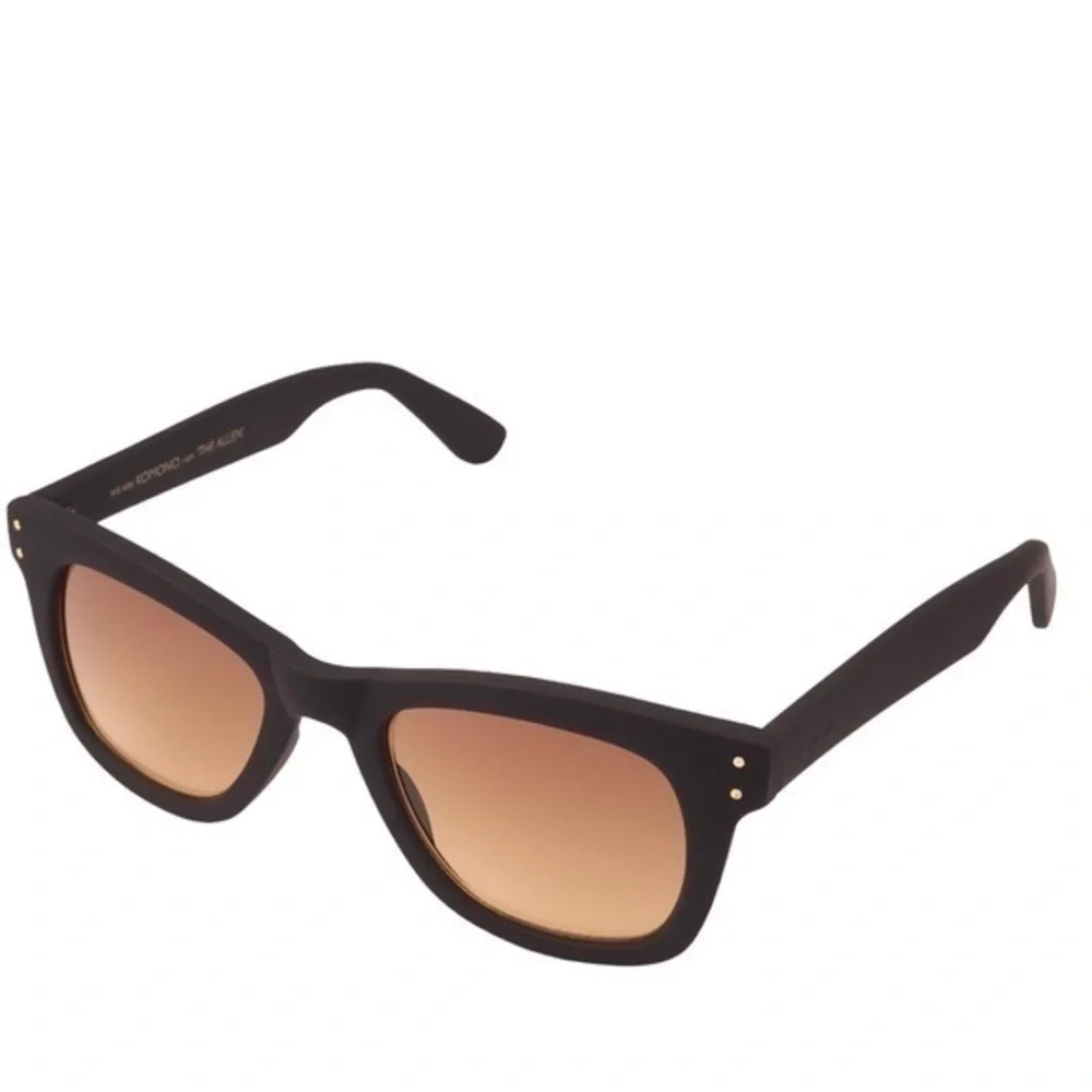 Komono New Allen Black Rubber Sunglasses